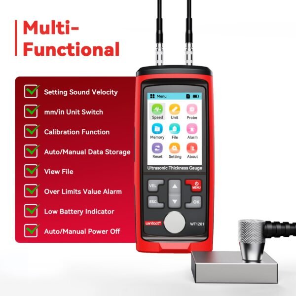 Wintact Digital Ultrasonic Thickness Gauge——WT1201 - Image 4