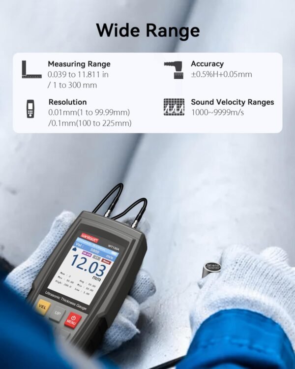 Wintact Digital Ultrasonic Thickness Gauge——WT130A - Image 2