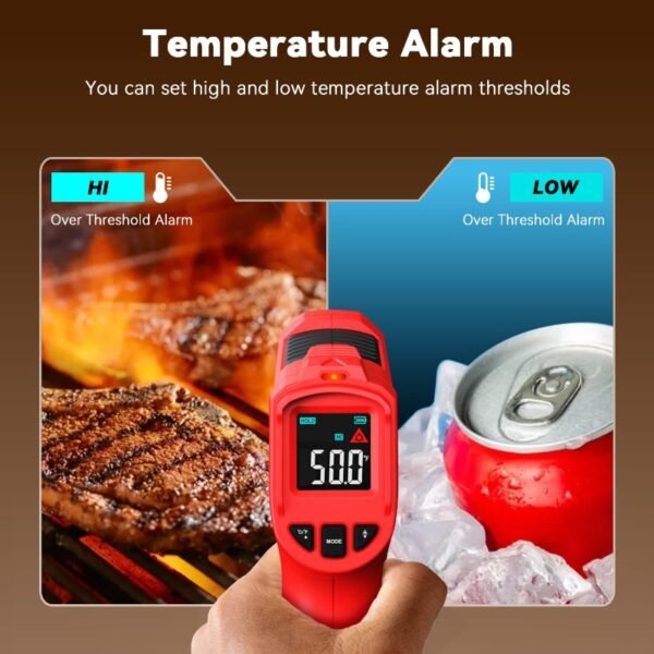 Wintact Laser Infrared Thermometer Gun -58℉ to 1472℉——WT313C - Image 4