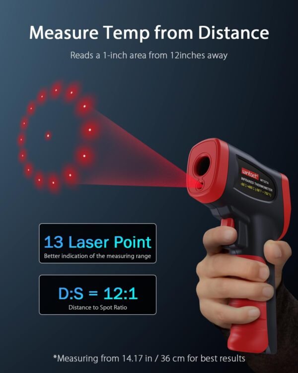 Wintact Infrared Temperature Thermometer Gun, Digital Non-Contact Laser ——WT327A - Image 5
