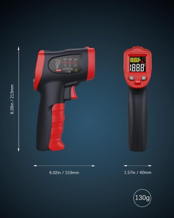 Wintact Infrared Temperature Thermometer Gun, Digital Non-Contact Laser ——WT327A - Image 8