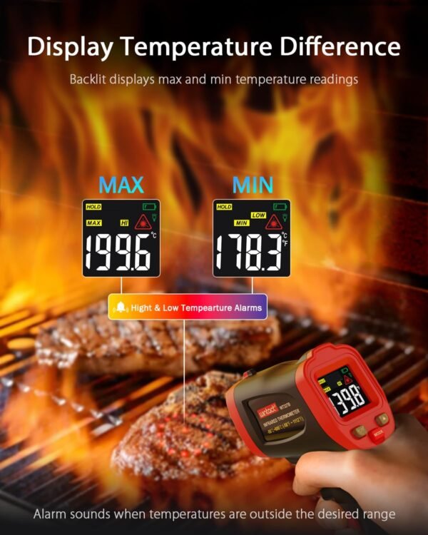 Wintact Infrared Temperature Thermometer Gun, Digital Non-Contact Laser ——WT327B - Image 3