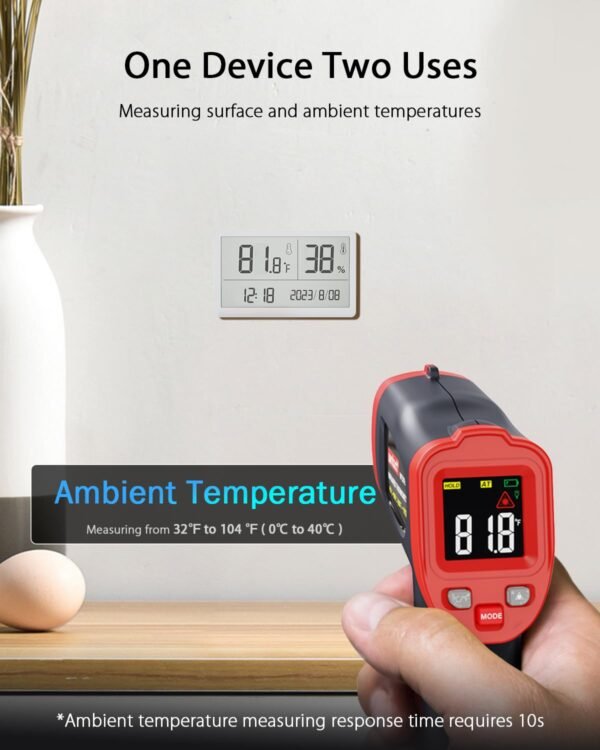 Wintact Infrared Temperature Thermometer Gun, Digital Non-Contact Laser ——WT327B - Image 4