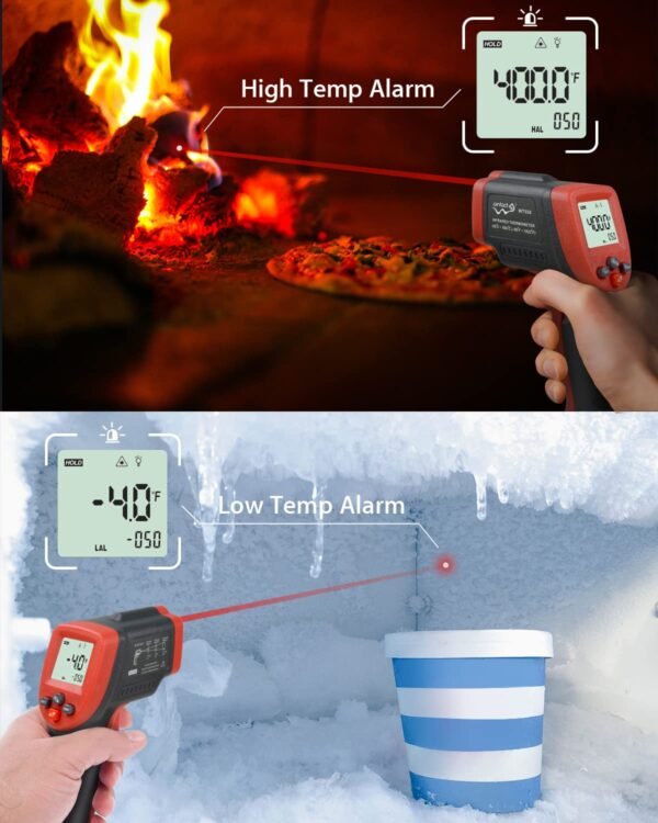 Wintact Infrared Thermometer Temperature Gun, Non-Contact Digital Surface ——WT550 - Image 5