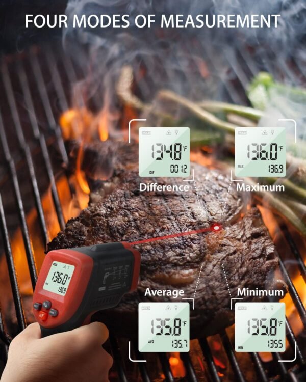 Wintact Infrared Thermometer Temperature Gun, Non-Contact Digital Surface ——WT550 - Image 6